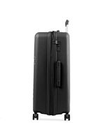 Mala de viagem grande 32kg polipropileno 4 rodas cartagena preta