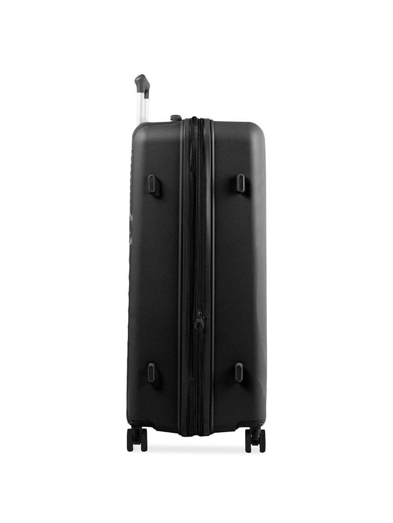 Mala de viagem grande 32kg polipropileno 4 rodas cartagena preta