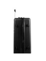 Mala de viagem grande 32kg polipropileno 4 rodas cartagena preta