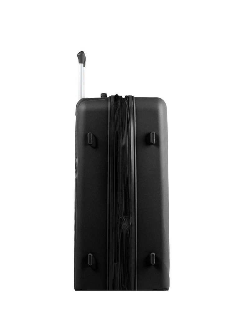 Mala de viagem grande 32kg polipropileno 4 rodas cartagena preta