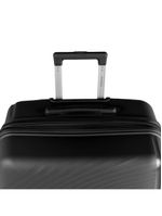 Mala de viagem grande 32kg polipropileno 4 rodas cartagena preta