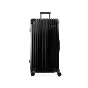 Mala de viagem grande ultra ampla policarbonato 4 rodas kyoto trunk prata