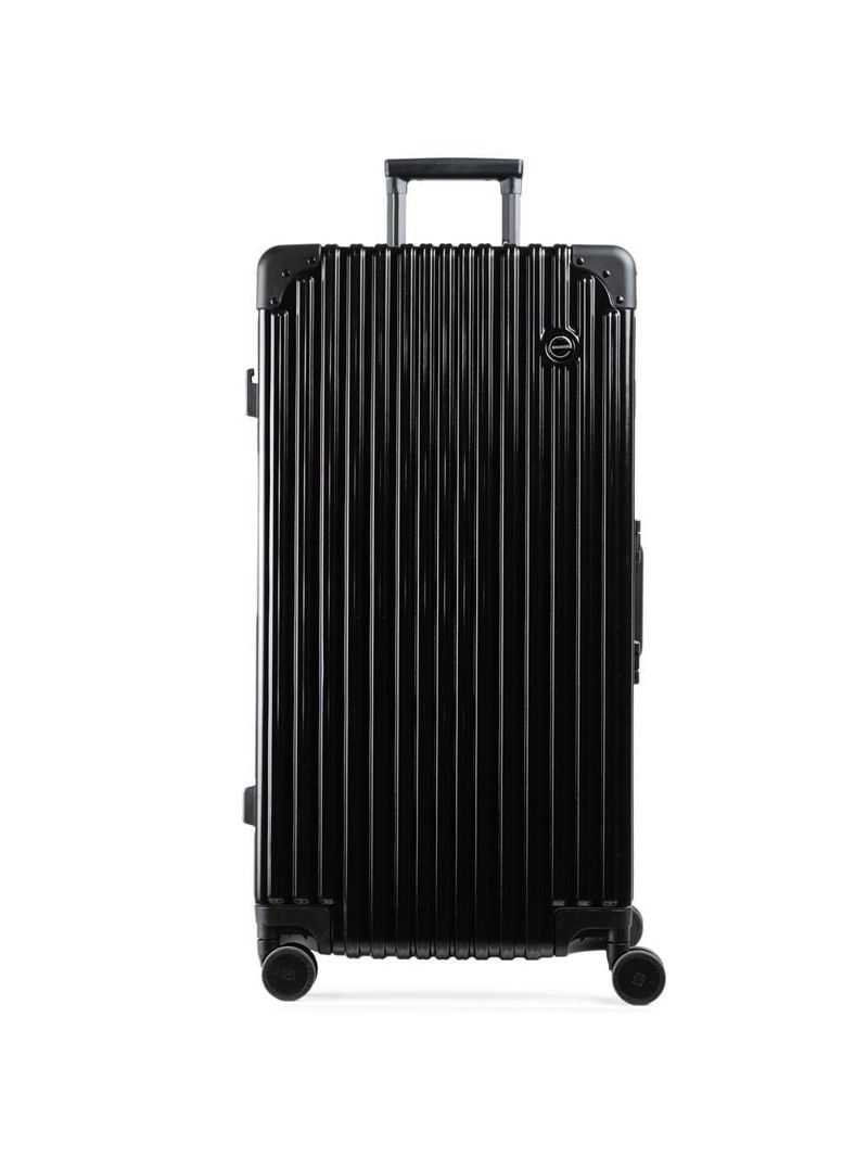 Mala de viagem grande ultra ampla policarbonato 4 rodas kyoto trunk prata