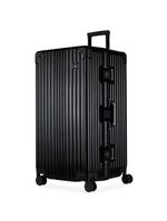 Mala de viagem grande ultra ampla policarbonato 4 rodas kyoto trunk prata