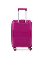 Mala de bordo de polipropileno 4 rodas malta rosa escuro