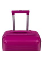 Mala de bordo de polipropileno 4 rodas malta rosa escuro