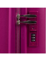 Mala de bordo de polipropileno 4 rodas malta rosa escuro