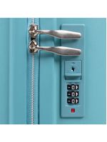 Mala de bordo de polipropileno 4 rodas malta azul claro