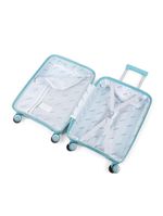 Mala de bordo de polipropileno 4 rodas malta azul claro