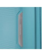 Mala de bordo de polipropileno 4 rodas malta azul claro