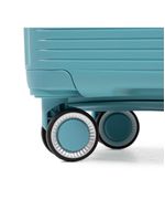 Mala de bordo de polipropileno 4 rodas malta azul claro