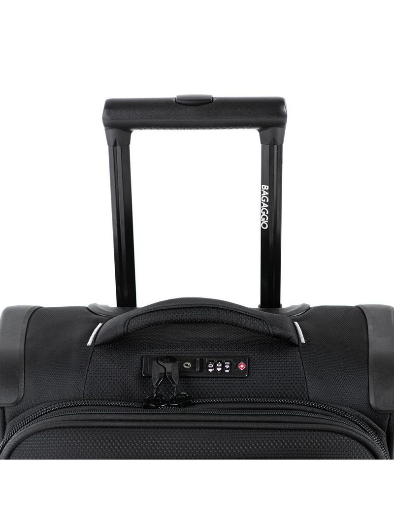 Mala pequena poliéster 4 rodas zurique preta