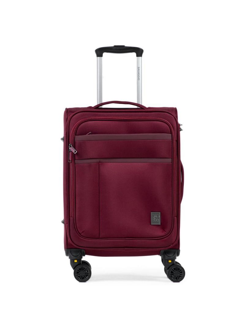 Mala pequena poliéster 4 rodas lyon vinho