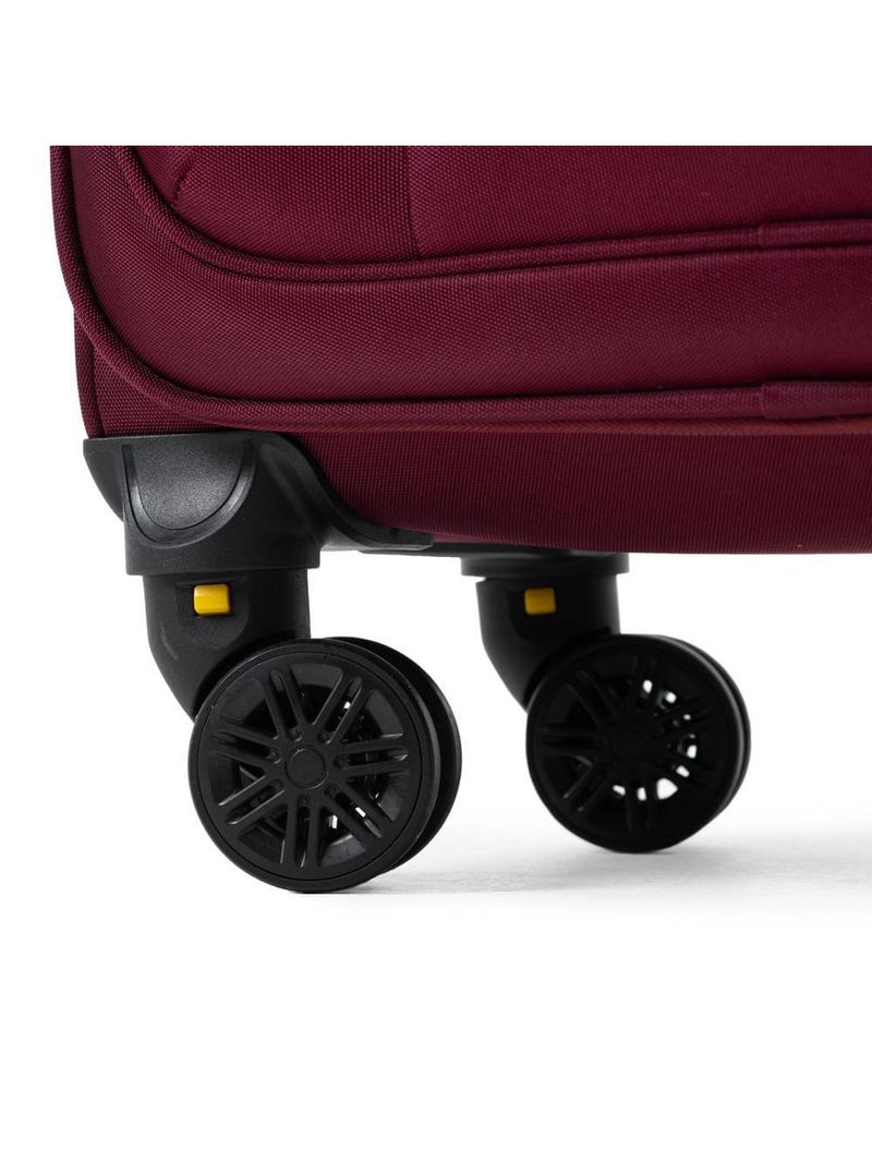 Mala pequena poliéster 4 rodas lyon vinho