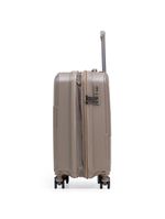 Mala pequena de polipropileno 4 rodas seul bege