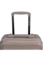 Mala pequena de polipropileno 4 rodas seul bege