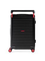 Mala média flamengo 23 kg policarbonato 4 rodas premium oficial preta