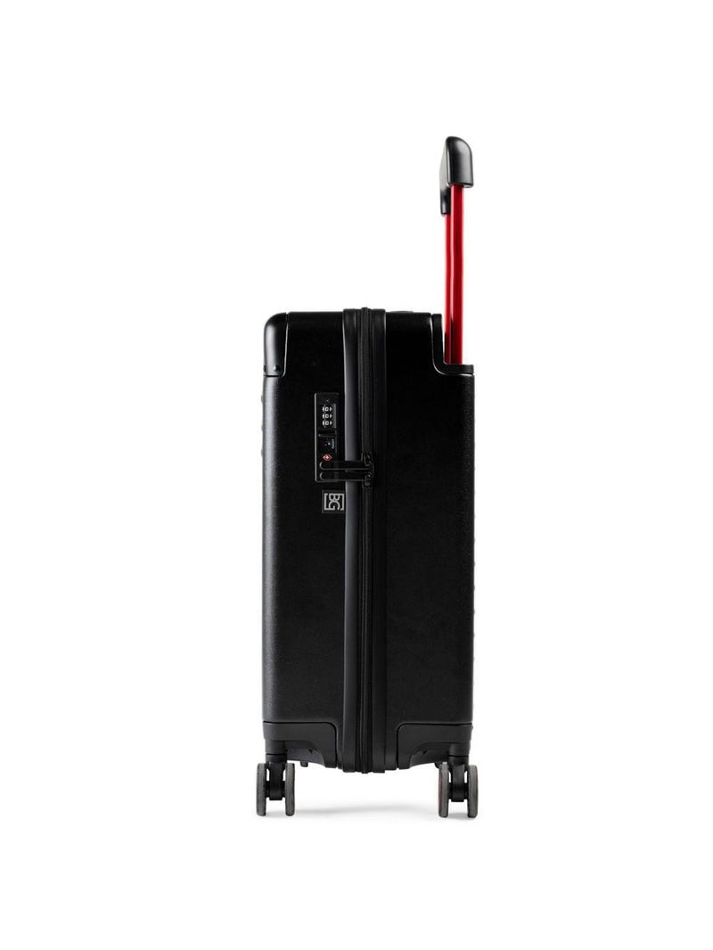 Mala de bordo flamengo 10 kg policarbonato 4 rodas premium oficial preta