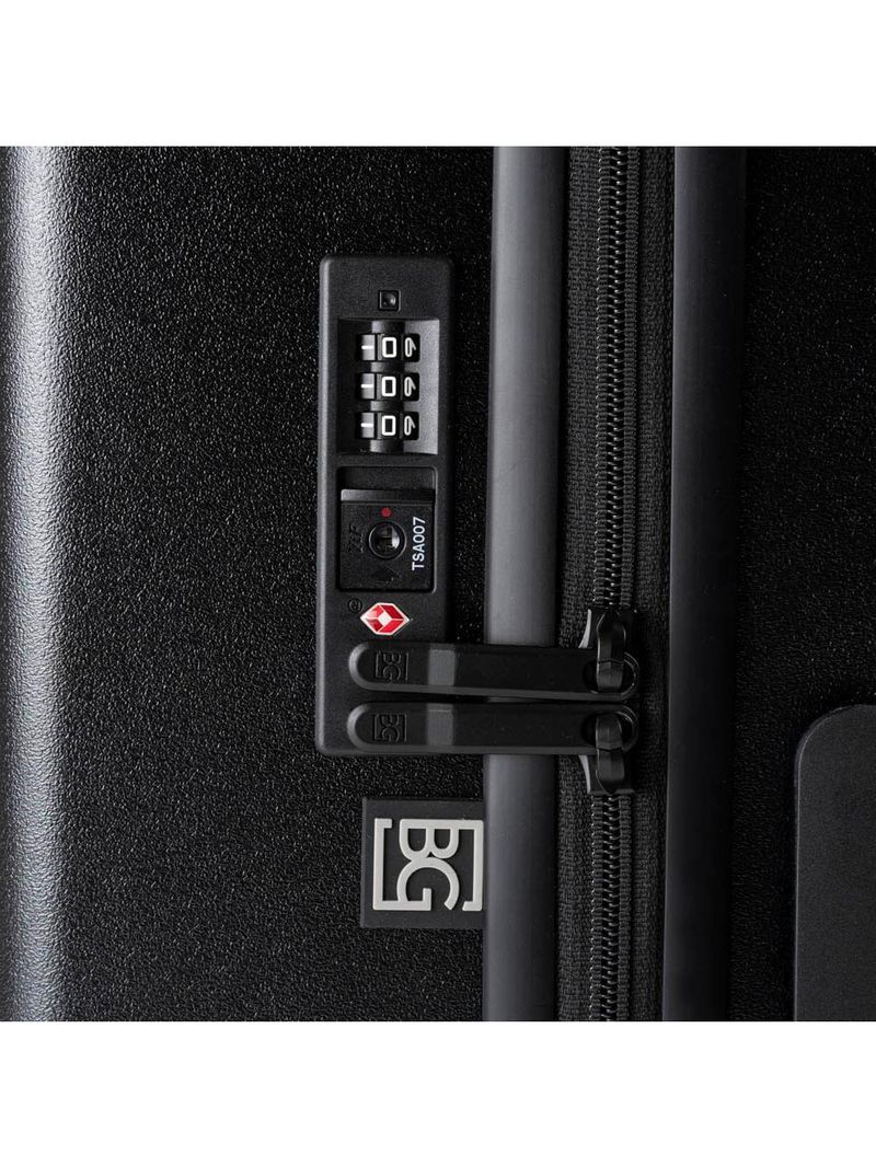 Mala de bordo flamengo 10 kg policarbonato 4 rodas premium oficial preta