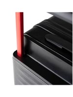 Mala de bordo flamengo 10 kg policarbonato 4 rodas premium oficial preta