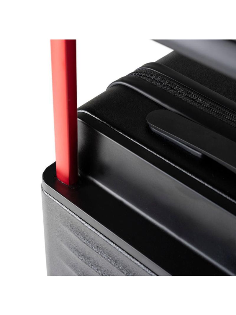 Mala de bordo flamengo 10 kg policarbonato 4 rodas premium oficial preta