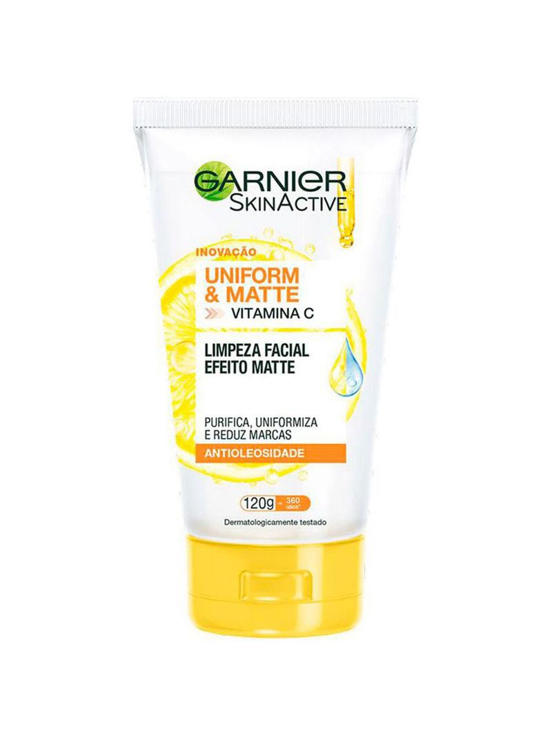 Garnier skin uniform & matte vitamina c kit – sérum + gel de limpeza + Água micelar + hidratante
