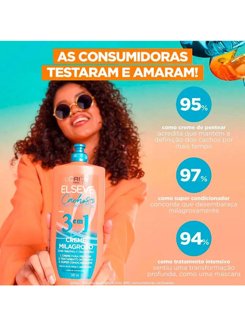 Garnier + elseve cachos kit - gel de limpeza facial + sérum facial + creme noturno + creme milagroso 3 em 1