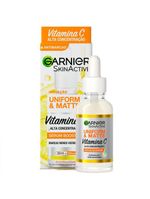 Garnier skin uniform & matte vitamina c kit – sérum + gel de limpeza + Água micelar + protetor solar cor clara