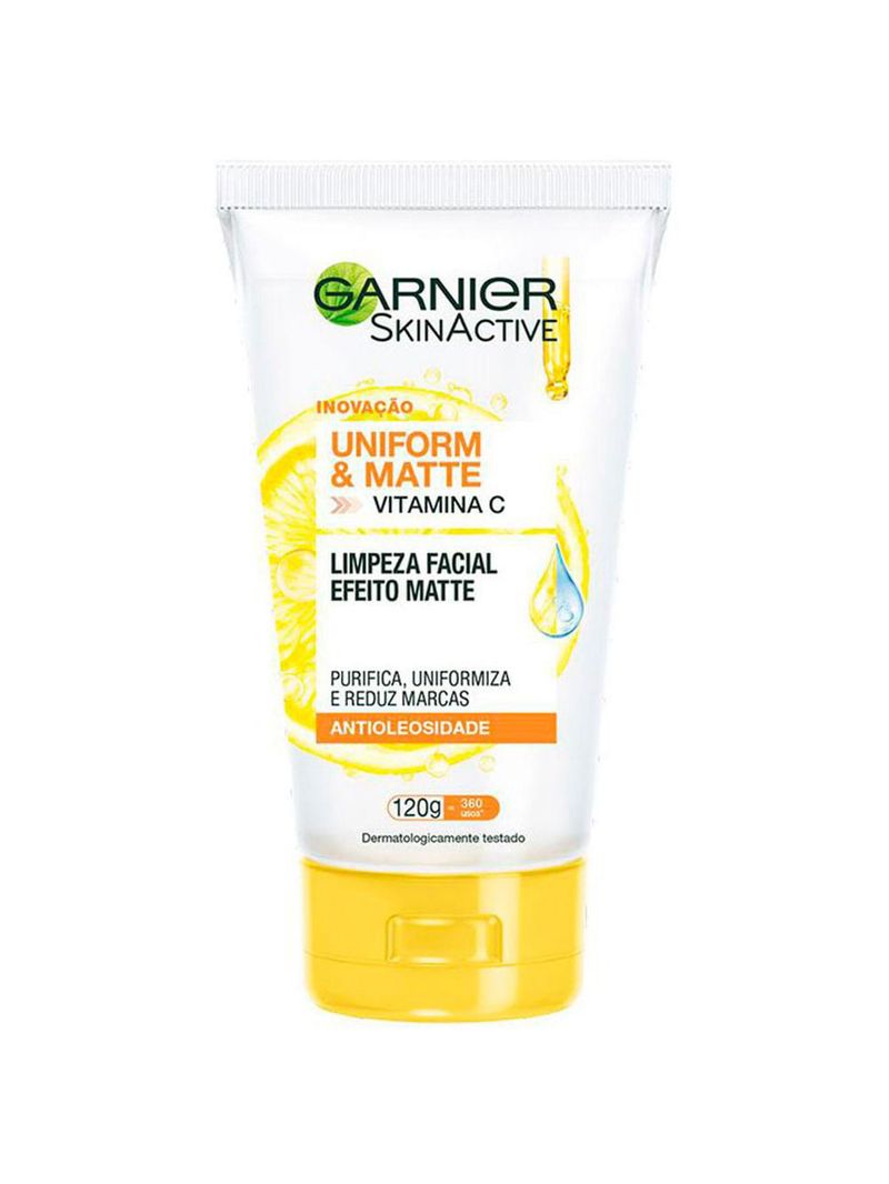 Garnier skin uniform & matte vitamina c kit – sérum + gel de limpeza + Água micelar + protetor solar cor morena