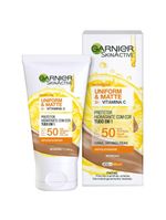 Garnier skin uniform & matte vitamina c kit – sérum + gel de limpeza + Água micelar + protetor solar cor morena