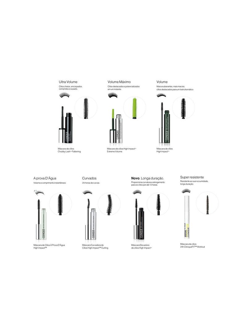 Máscara para cílios clinique - high impact extreme volume