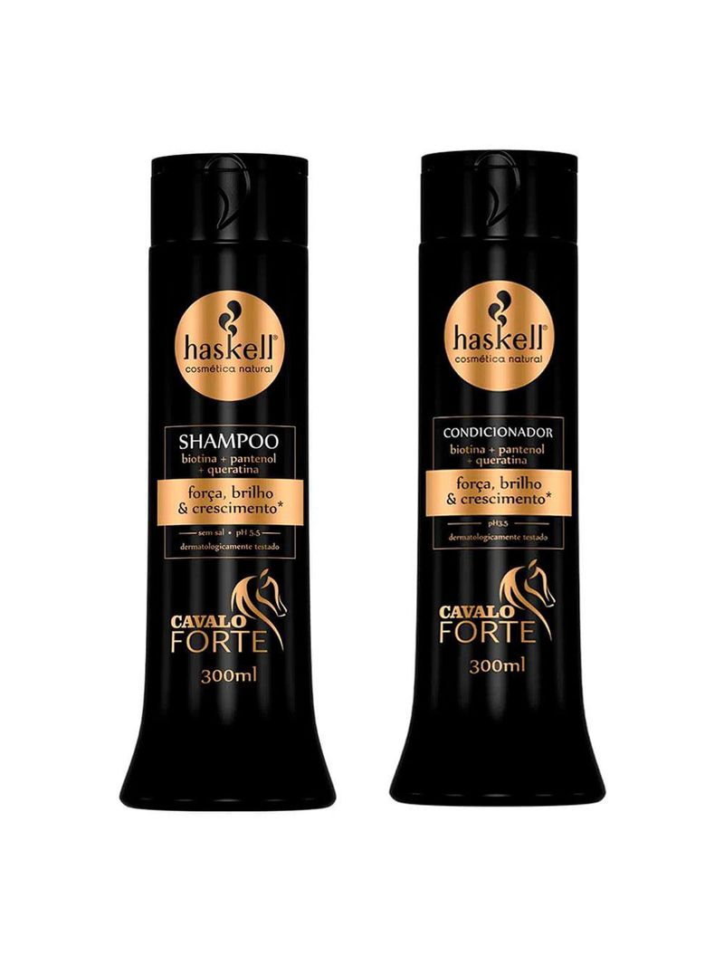Haskell cavalo forte kit fortalecedor - shampoo + condicionador