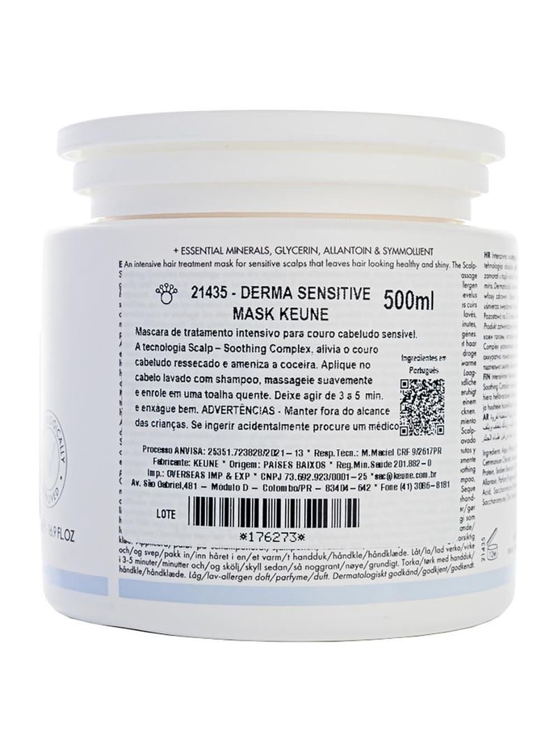 Keune care derma sensitive máscara