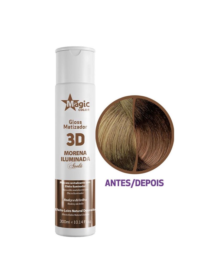 Matizador 3d magic color morena iluminada avelã