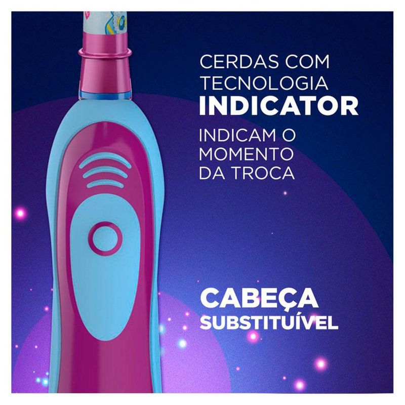 Oral-b disney princesas kit – escova elétrica + 2 pilhas aa