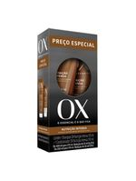 Ox cosmeticos nutrição intensa kit – shampoo 375ml + condicionador 170ml