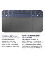 Notebook VAIO® F14 Intel® Core i5-1334U Windows 11 Home 16GB RAM 512GB SSD 14'' Full HD IPS com Fingerprint Cinza Escuro
