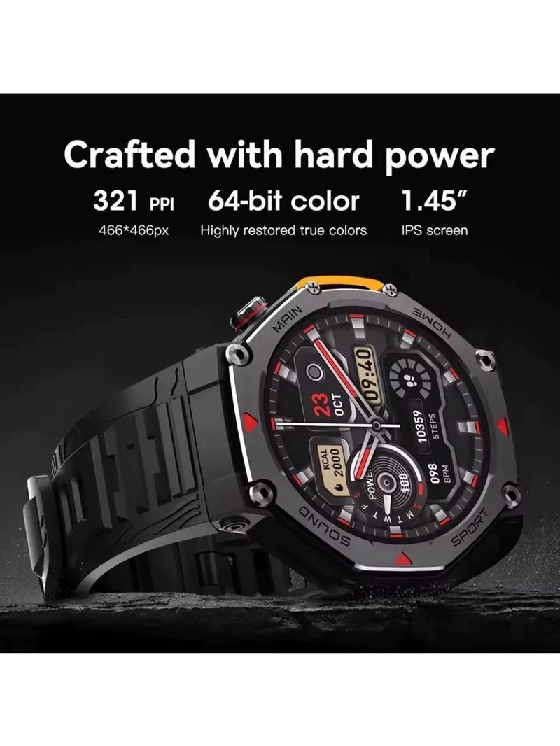 Smartwatch Microwear M-Rex 4 5ATM (Preto)