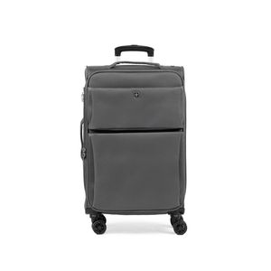 Mala Média Poliéster 4 Rodas Verbier  II - Cinza