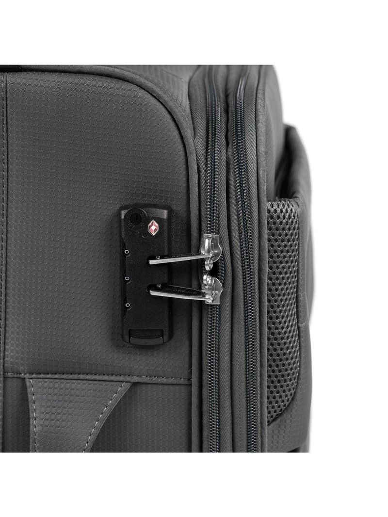 Mala Média Poliéster 4 Rodas Verbier  II - Cinza