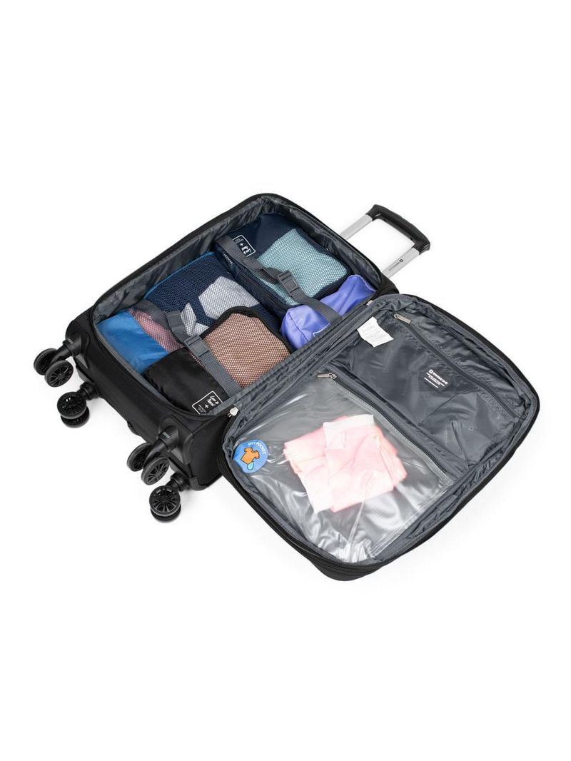 Mala Pequena Poliester 4 Rodas Verbier Swiss One 205 Preta P