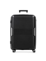 Mala média de polipropileno 4 rodas malta preto