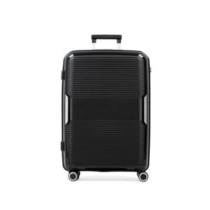 Mala Média de Polipropileno 4 Rodas Malta Preto