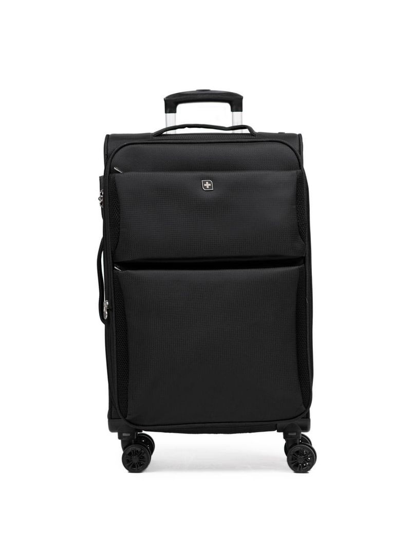 Mala Média Poliéster 4 Rodas Verbier II - Preta