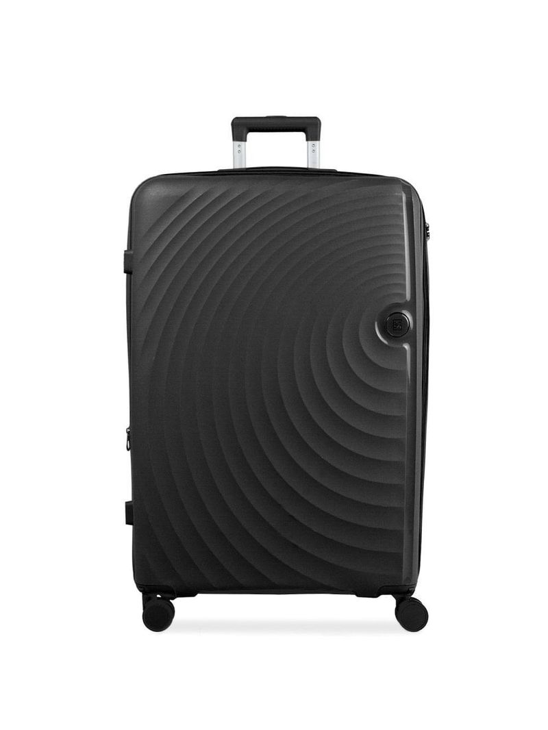 Mala Média 23KG Polipropileno 4 Rodas Cartagena - Preta