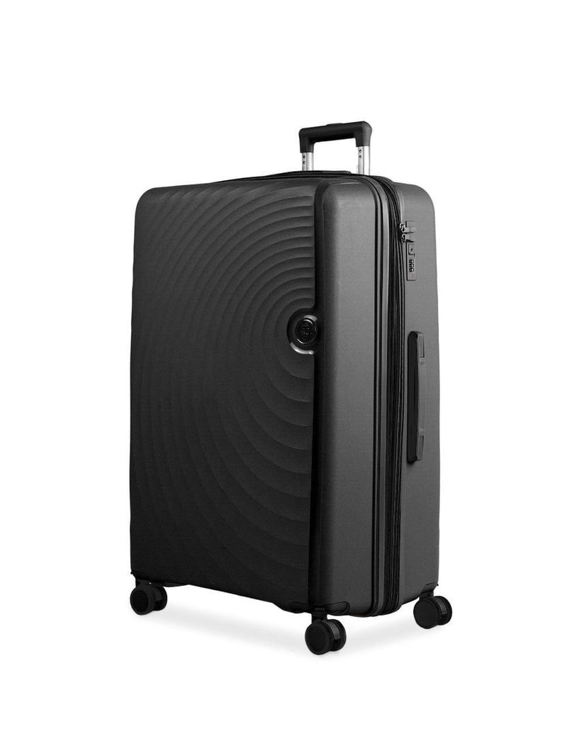 Mala Média 23KG Polipropileno 4 Rodas Cartagena - Preta