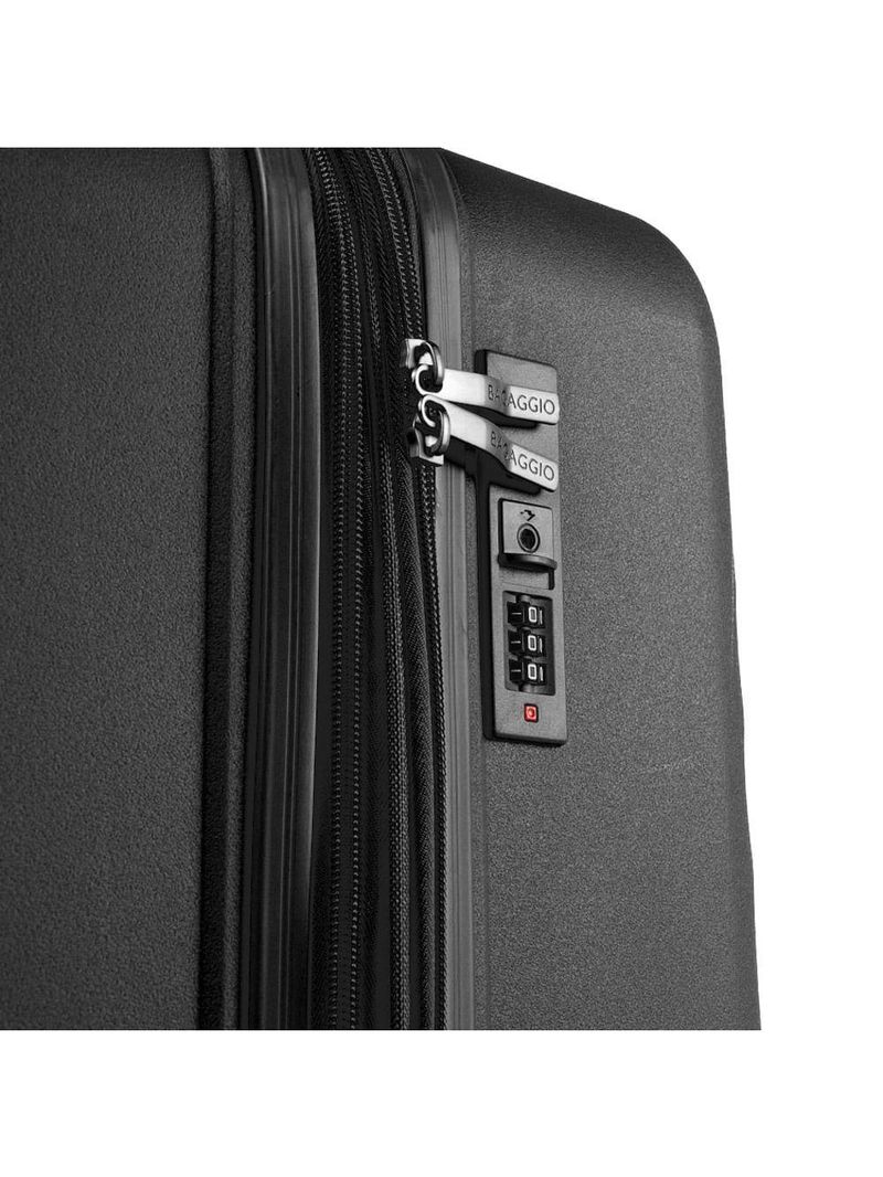 Mala Média 23KG Polipropileno 4 Rodas Cartagena - Preta