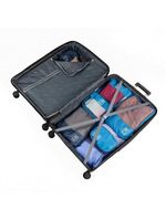 Mala Média 23KG Polipropileno 4 Rodas Cartagena - Preta