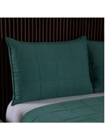 Kit cobre leito colcha speciale casal matelado toque acetinado 400 fios 3 peças verde