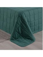 Kit cobre leito colcha speciale casal matelado toque acetinado 400 fios 3 peças verde